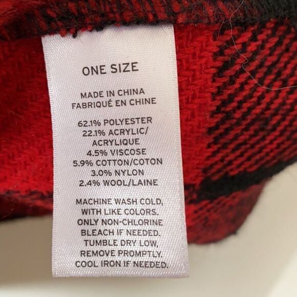 Treasure & Bond-Plaid One Size/Oversized Zip Front Cape - Picture 13 of 14